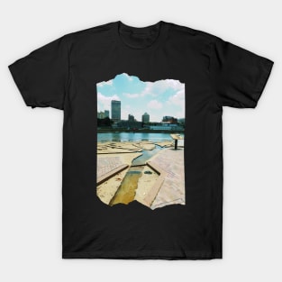 Photo of Memphis Tennessee sunset skyline night sky USA city break T-Shirt